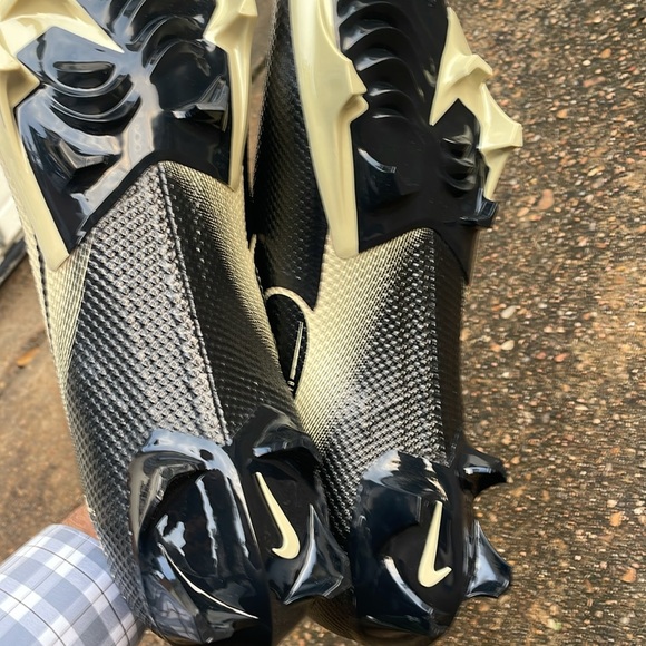 Nike Vapor edge speed 360 cv6345-004 black gold football cleats  new - Picture 7 of 7